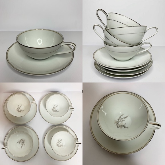 Noritake Other - Noritake China Japan Candice Teacups Saucers 5509
